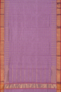 Image of Chanderi Cotton Silk Purple Saree