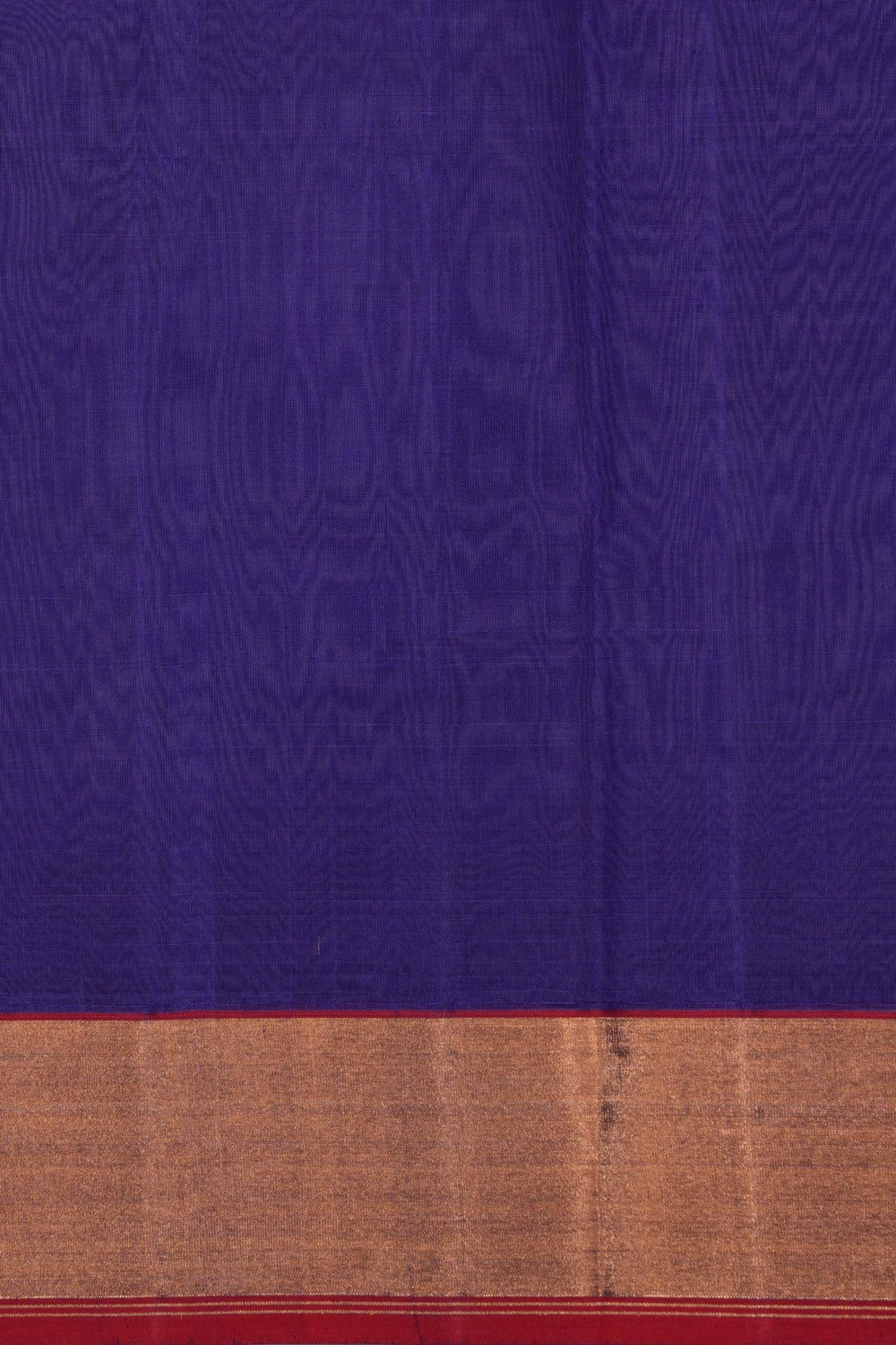 Chanderi Cotton Silk Indigo Blue Saree