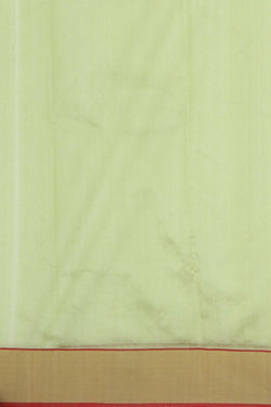 Image of Chanderi Cotton Silk Mint-Green Saree