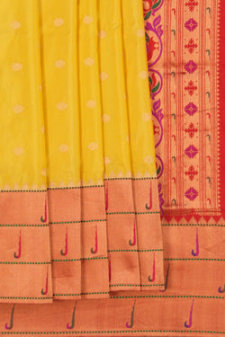 Image of Paithani Yellow Saree