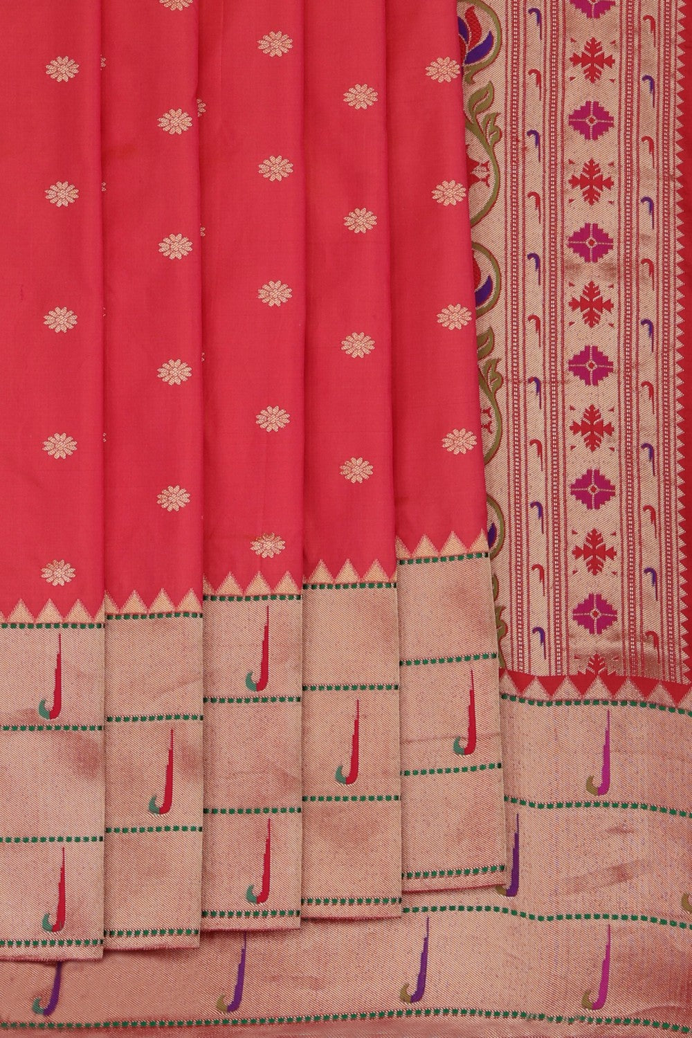 Paithani Fuchsia-Pink Saree