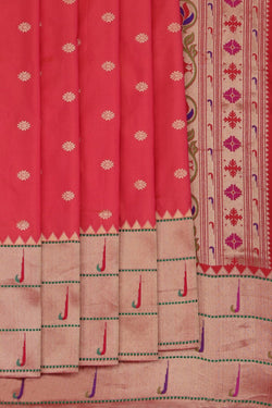 Image of Paithani Fuchsia-Pink Saree