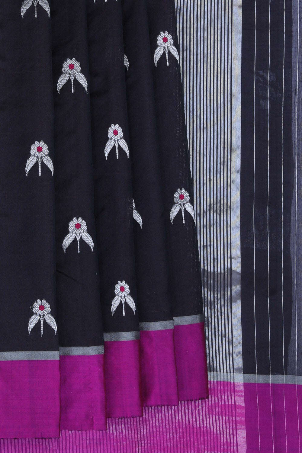 Chanderi Cotton Silk Coffee Brown Saree