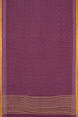 Image of Mysore Chiffon Bandhani Printed Violet Saree