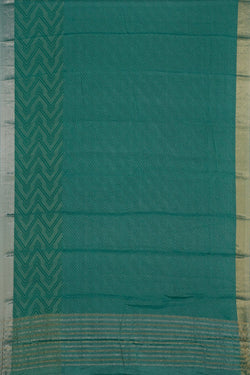 Image of Georgette Teal Green Saree