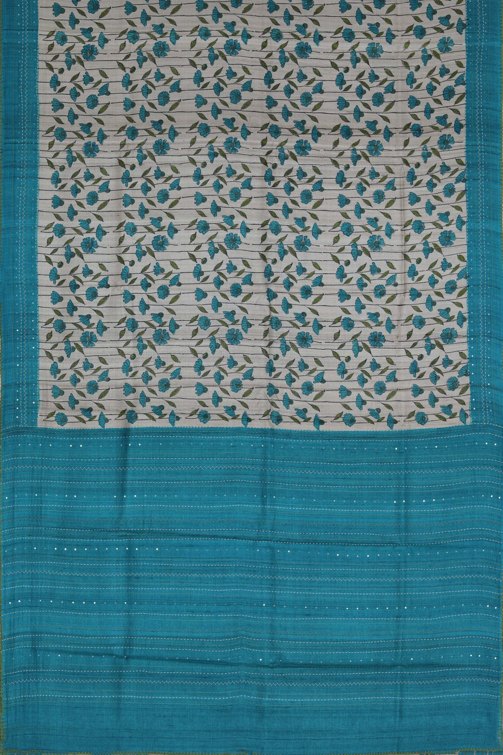 Tussar Silk Embroidery Saree