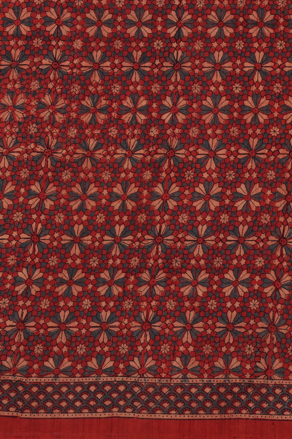 Image of Ajrakh Printed Saree