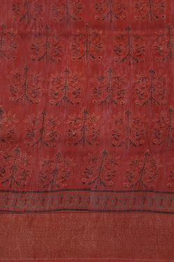 Image of Ajrakh Printed Saree