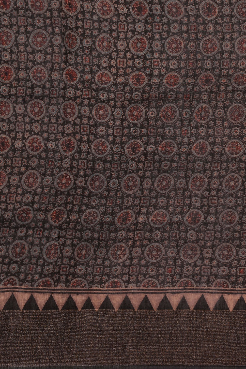 Image of Ajrakh Printed Saree