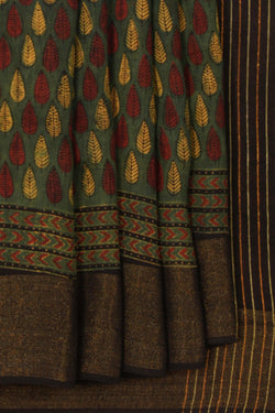 Image of Ajrakh Printed Saree