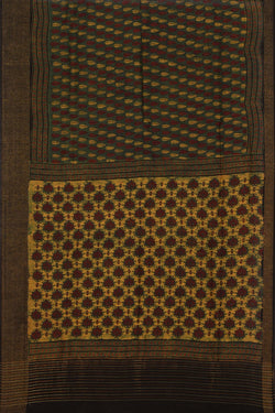 Image of Ajrakh Printed Saree