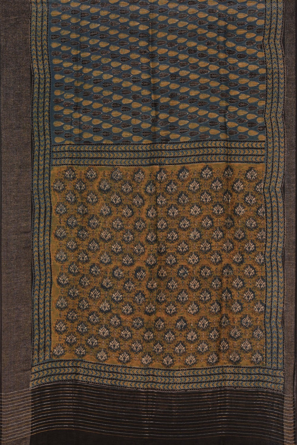 Image of Ajrakh Printed Saree