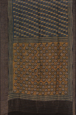 Image of Ajrakh Printed Saree