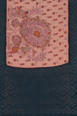 Image of Bandhani Kalamkari Pink Saree