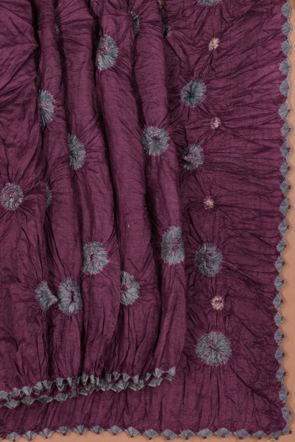 Bandhani Violet Saree