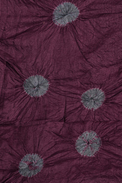 Image of Bandhani Violet Saree