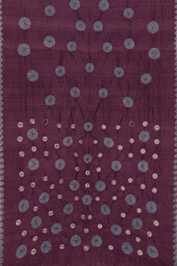 Image of Bandhani Violet Saree