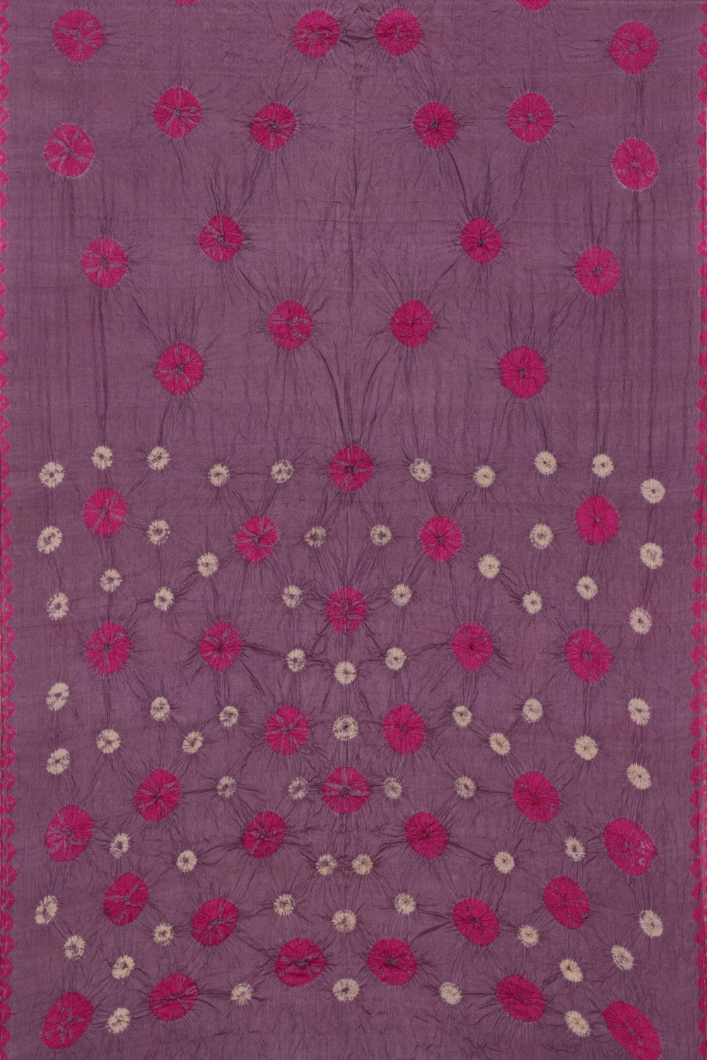 Bandhani Purple Saree