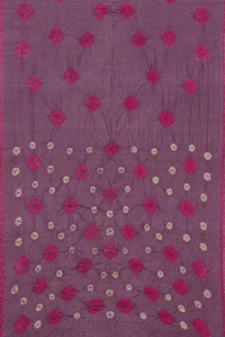 Image of Bandhani Purple Saree