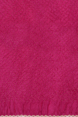 Image of Bandhani Purple Saree