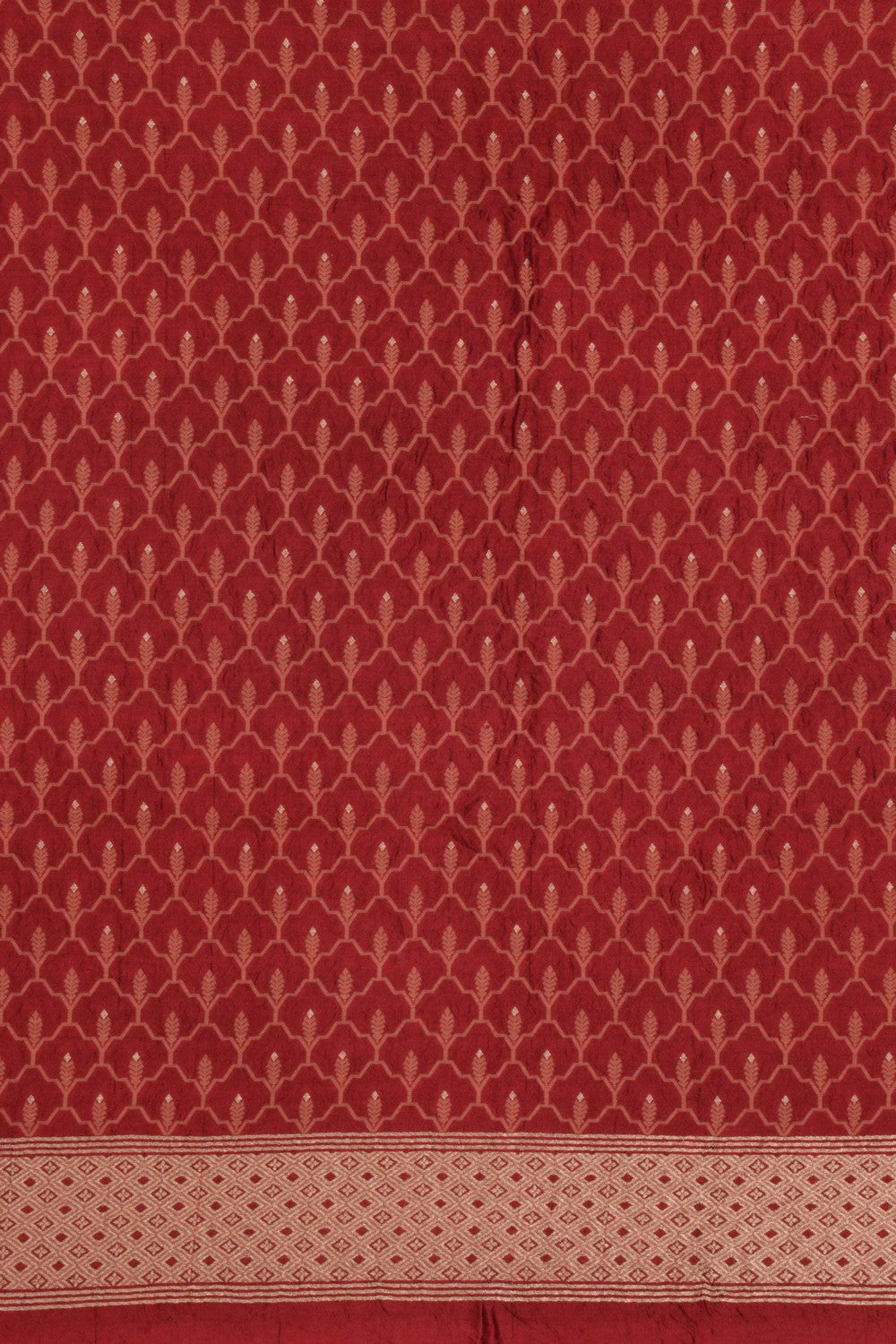 Image of Tussar Silk Unstitched Suit With Dupatta (2 Pcs Set)