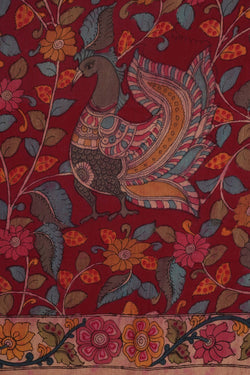 Image of Kalamkari Unstitched Suit With Dupatta (2 Pcs Set)