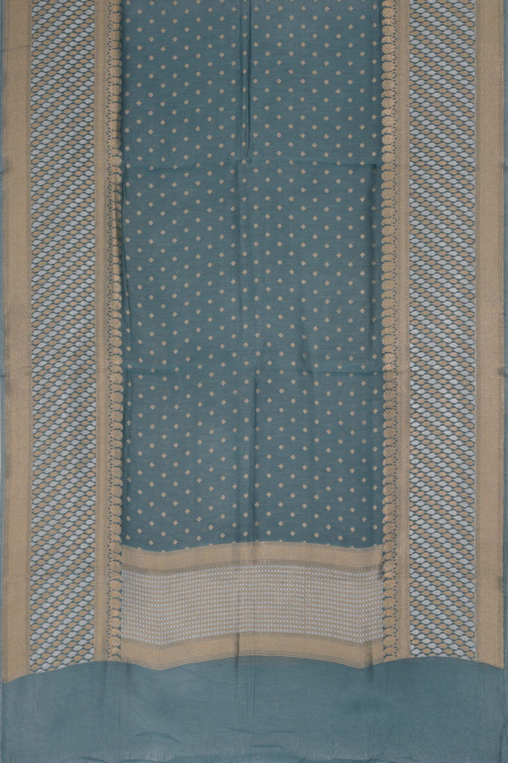 Kalamkari Unstitched Suit With Dupatta (2 Pcs Set)