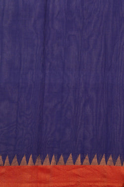 Image of Uppada Cotton Purple Saree