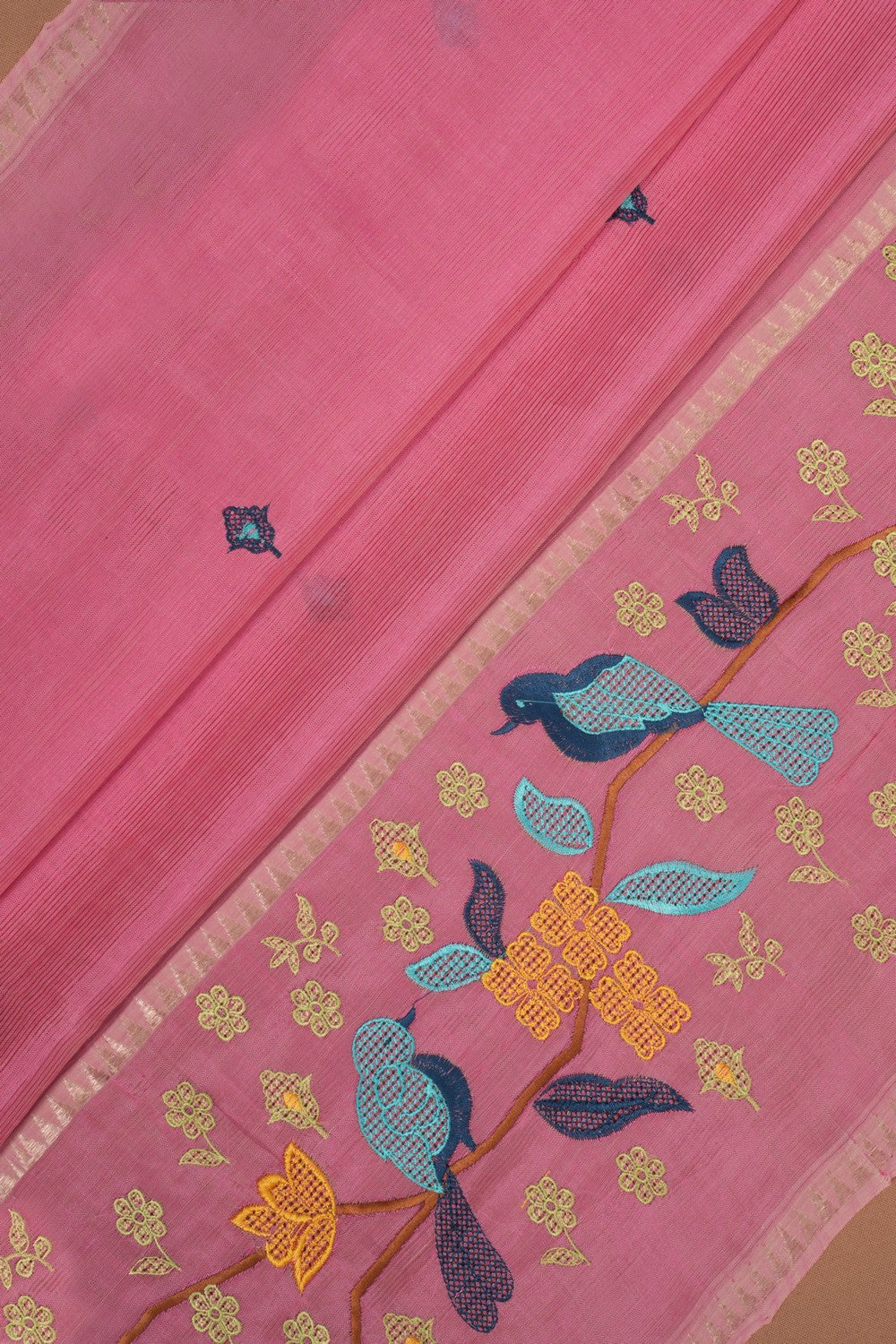Mangalgiri embroidery saree