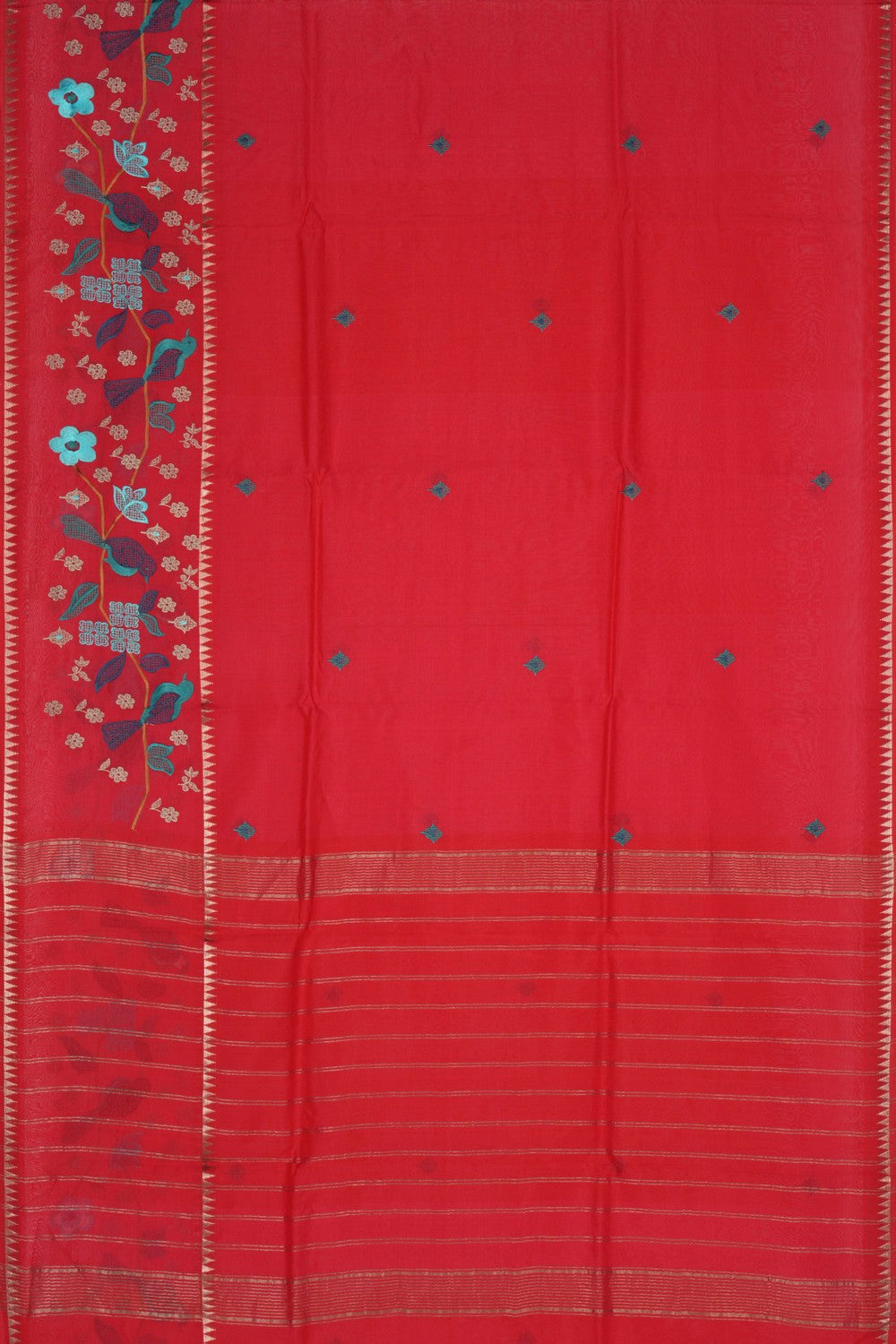 Mangalgiri embroidery saree