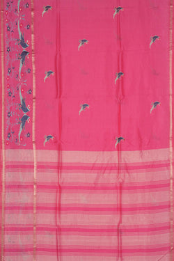 Image of Mangalgiri embroidery saree