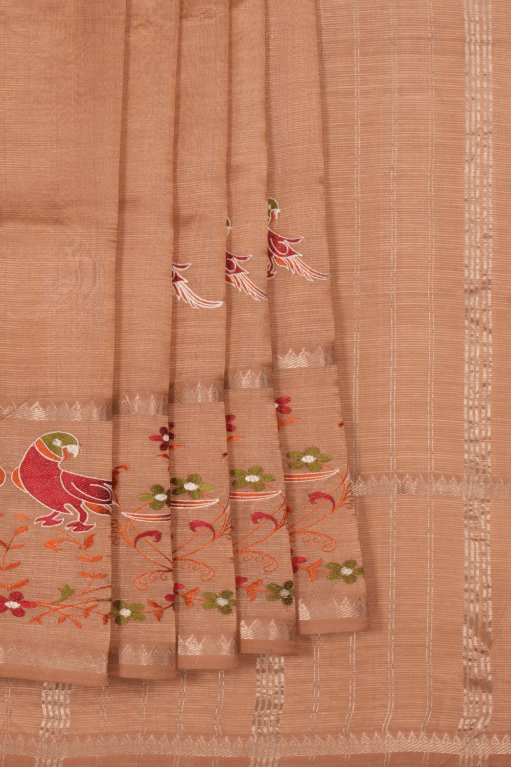 Mangalgiri embroidery saree