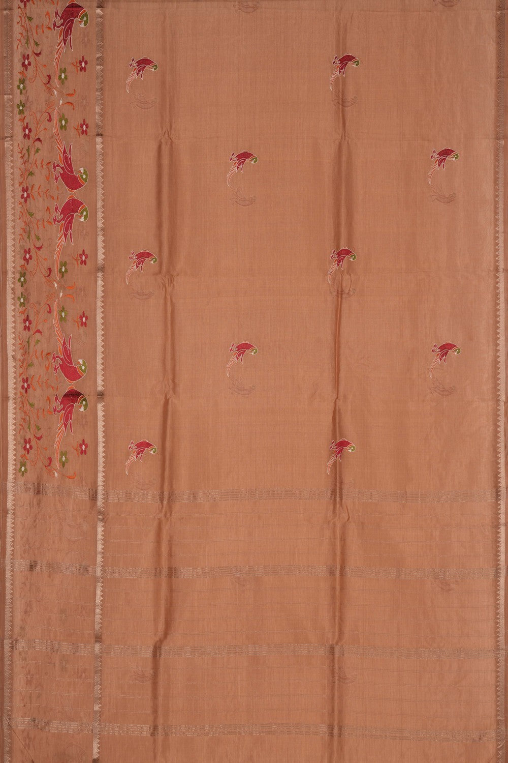 Mangalgiri embroidery saree