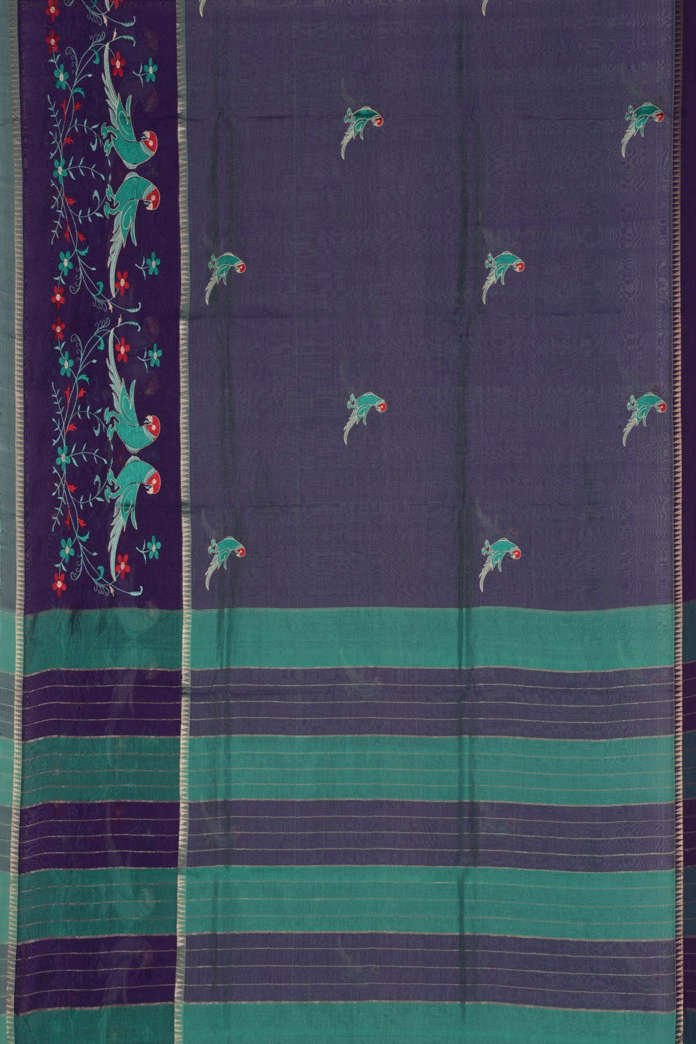 Mangalgiri embroidery saree