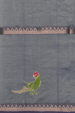 Image of Mangalgiri embroidery saree