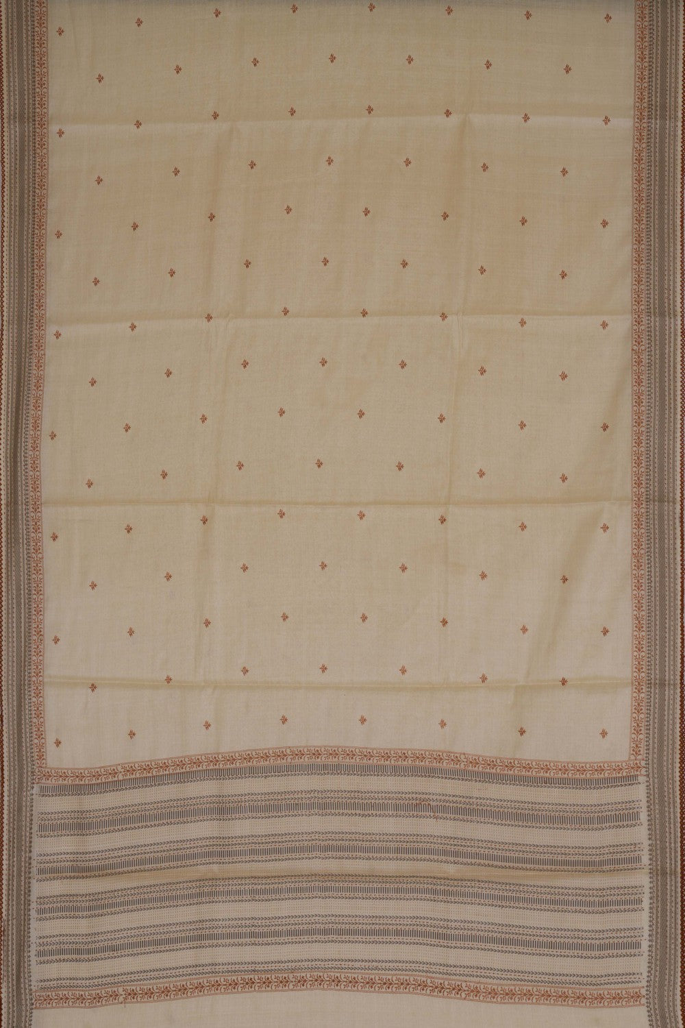 Tussar Silk Embroidery Saree