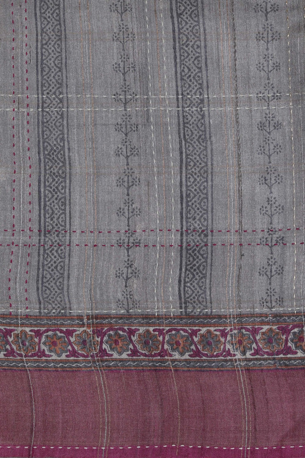 Tussar Silk Embroidery Saree