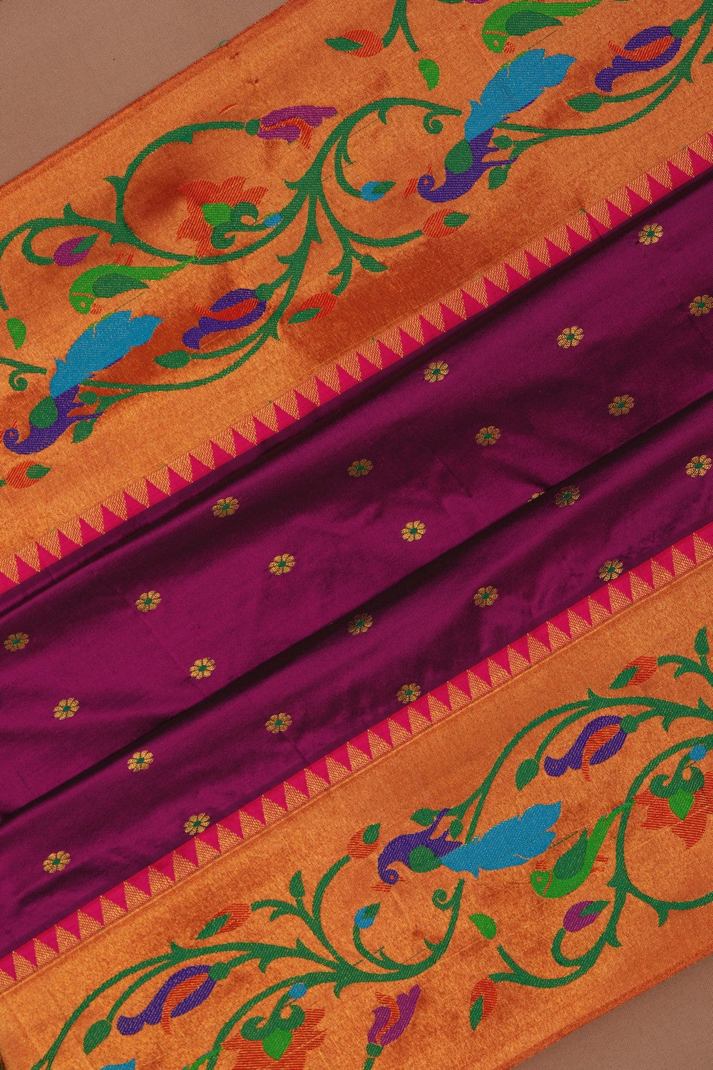 Image of Paithani Purple Saree