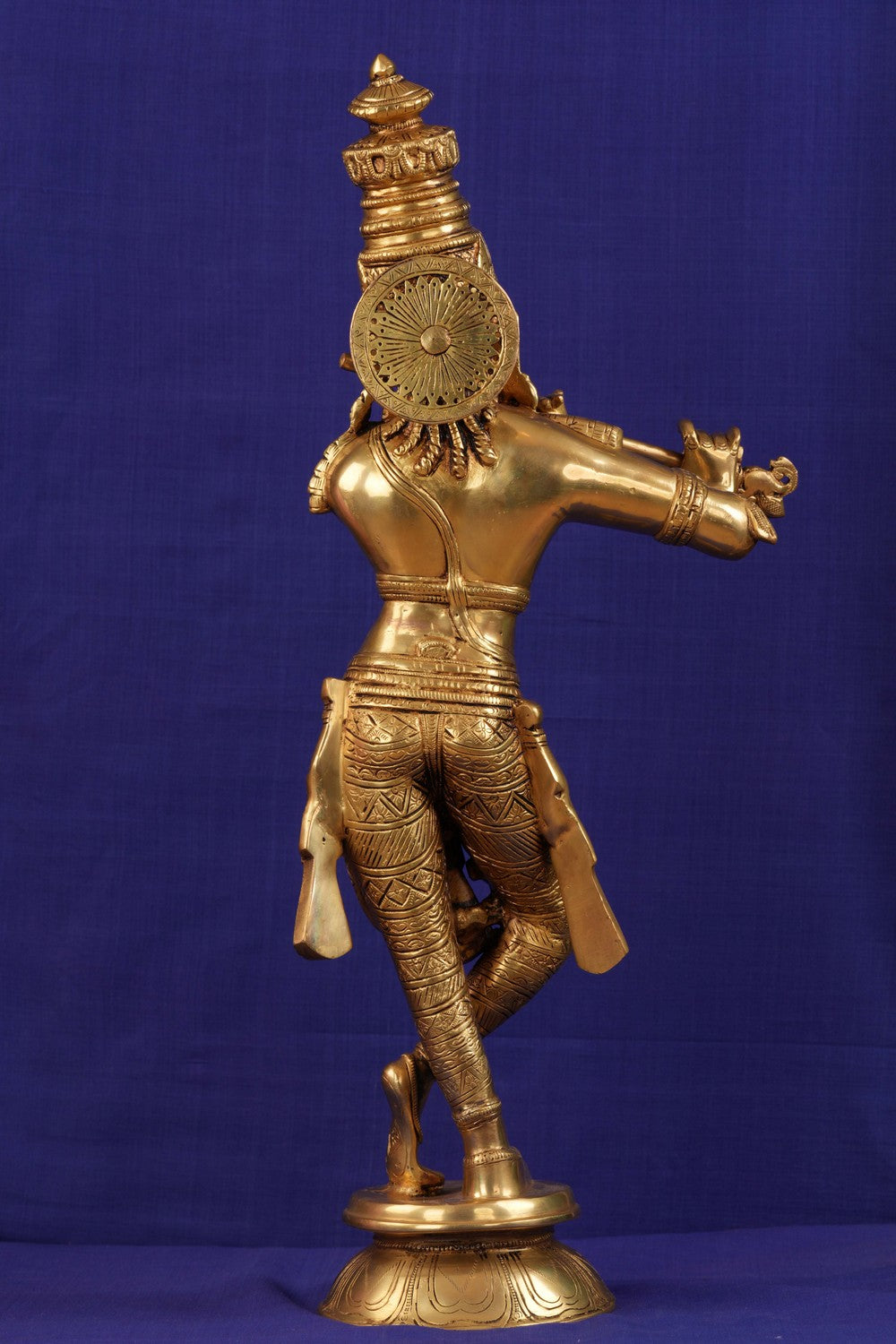 Image of krishna in standing style playing flute