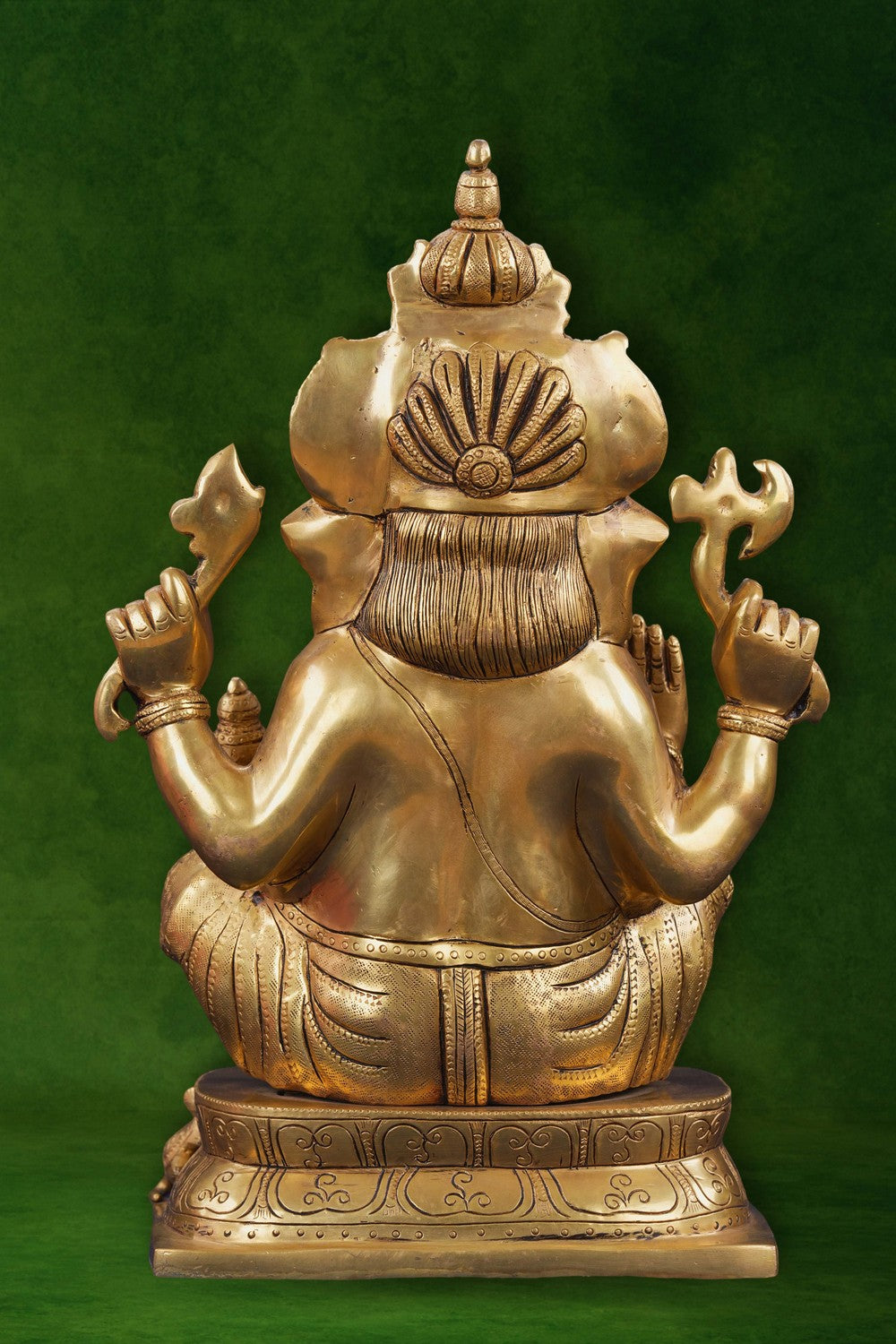 Image of Brass Ganesha In A Sitting Style