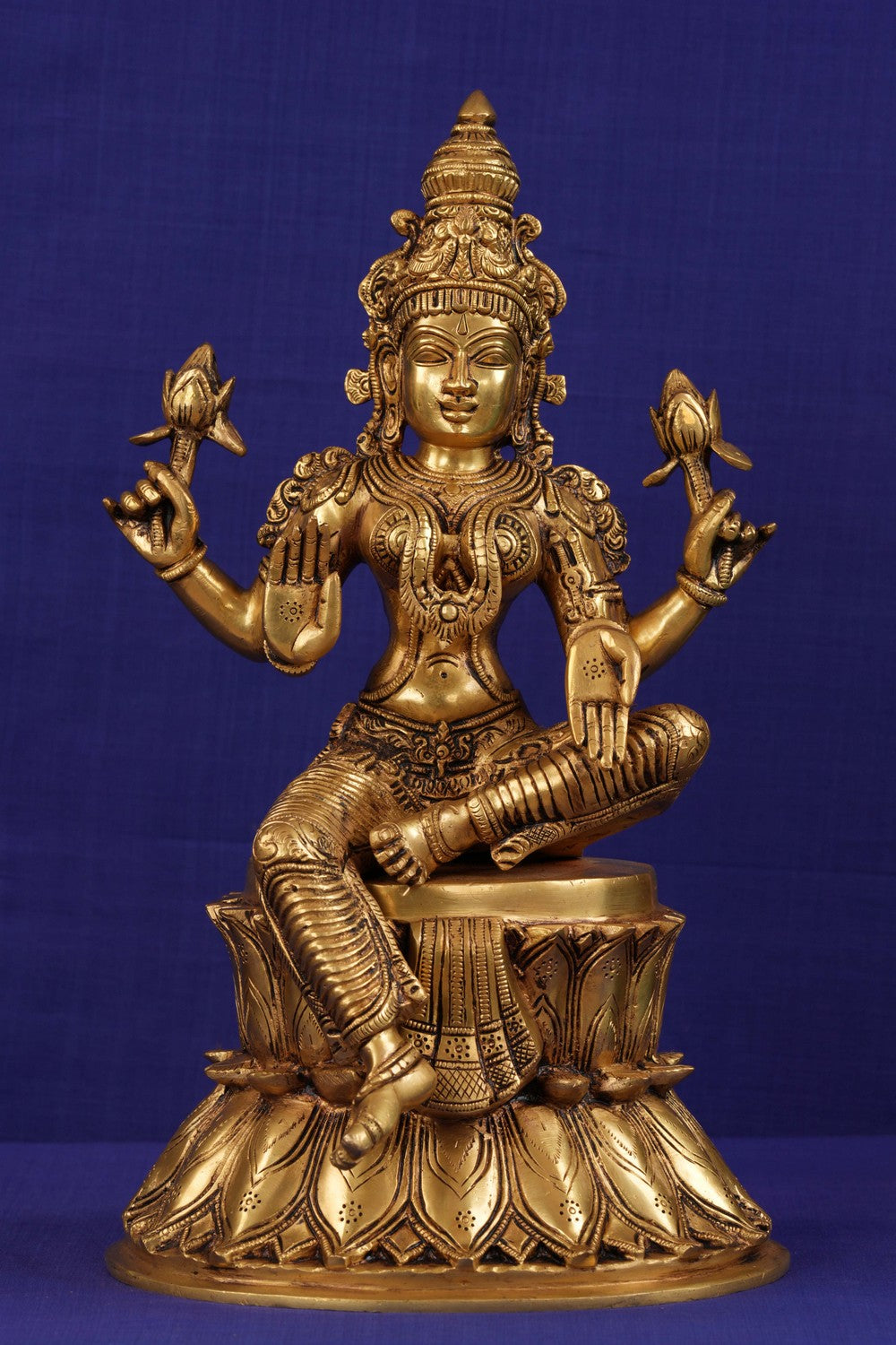Image of Brass Lakshmi idol