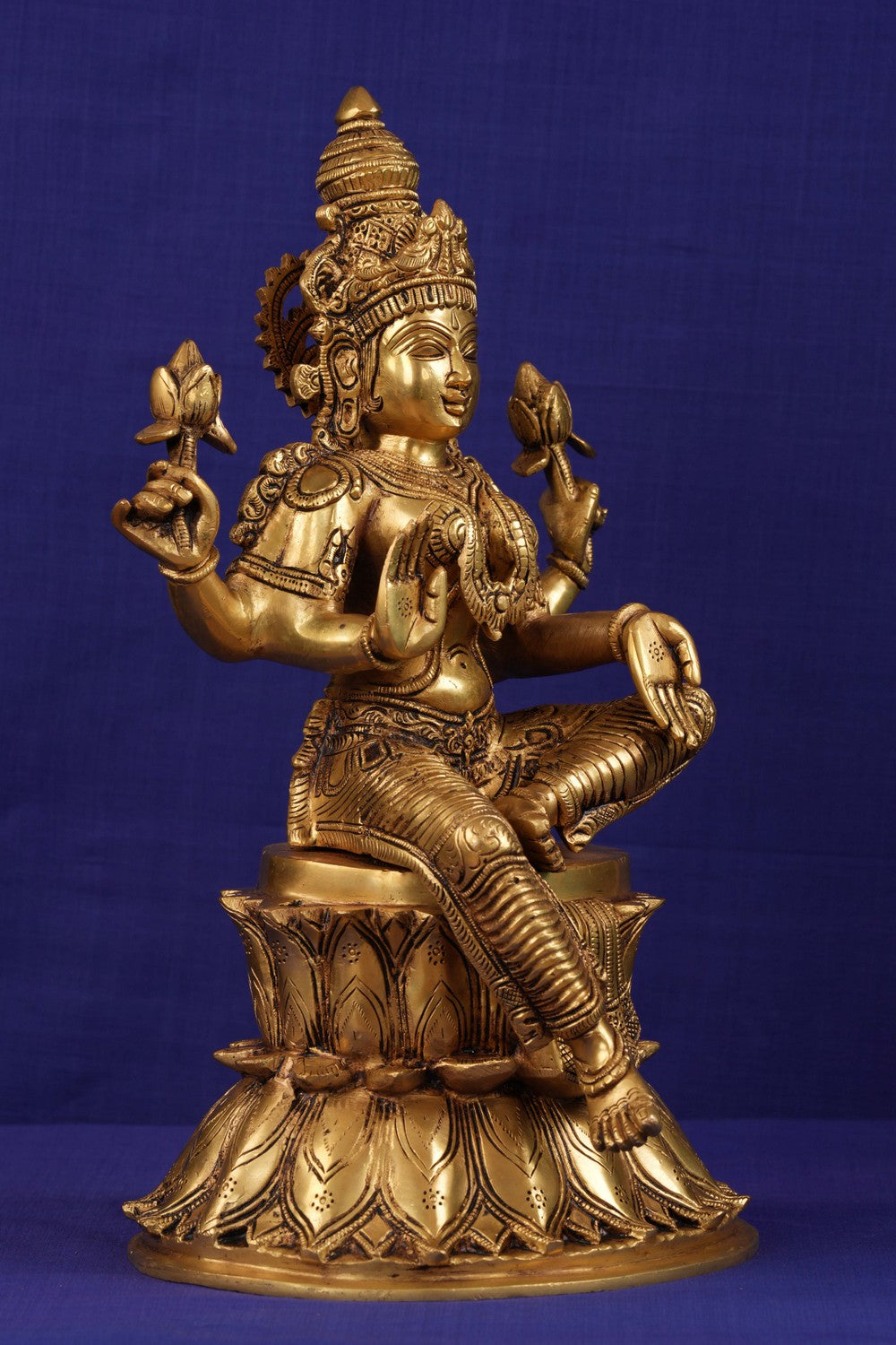 Image of Brass Lakshmi idol
