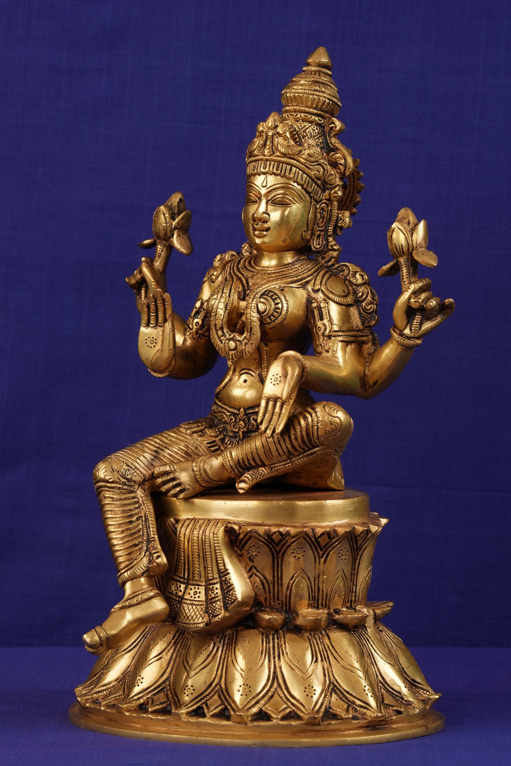 Image of Brass Lakshmi idol