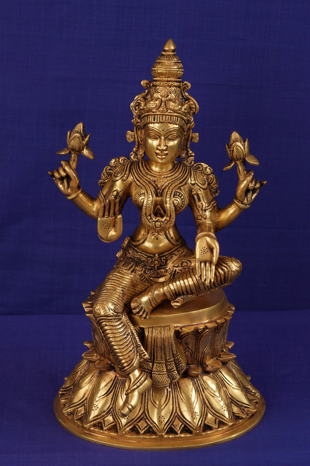 Image of Brass Lakshmi idol