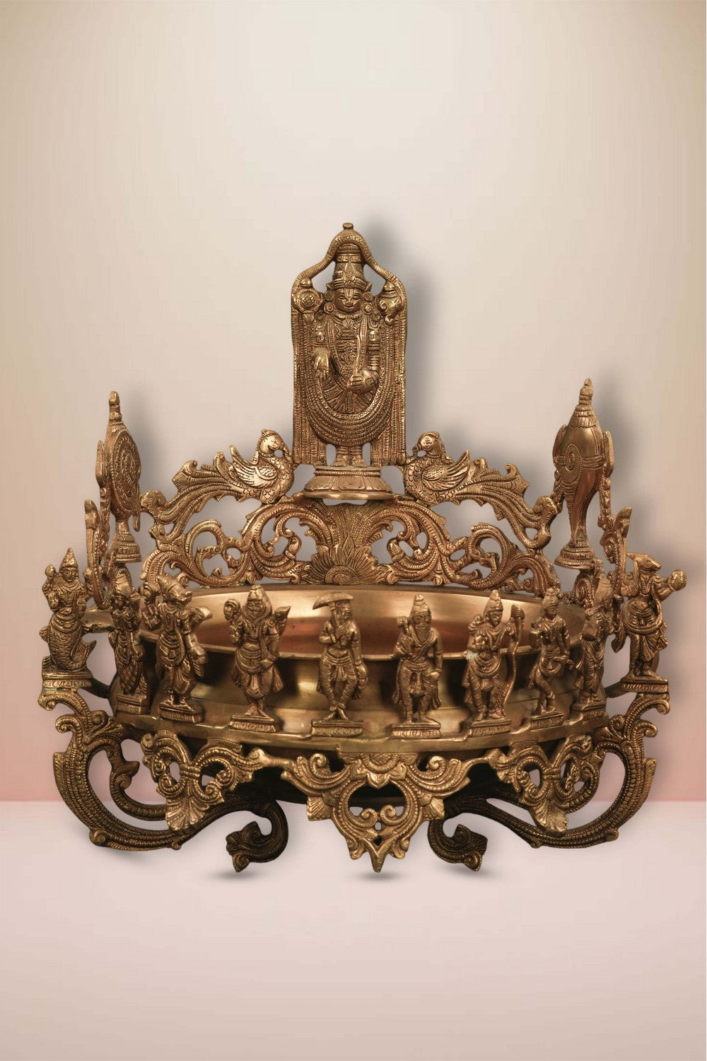 Image of Dasavatharam Handcrafted Brass Ganesha Urli