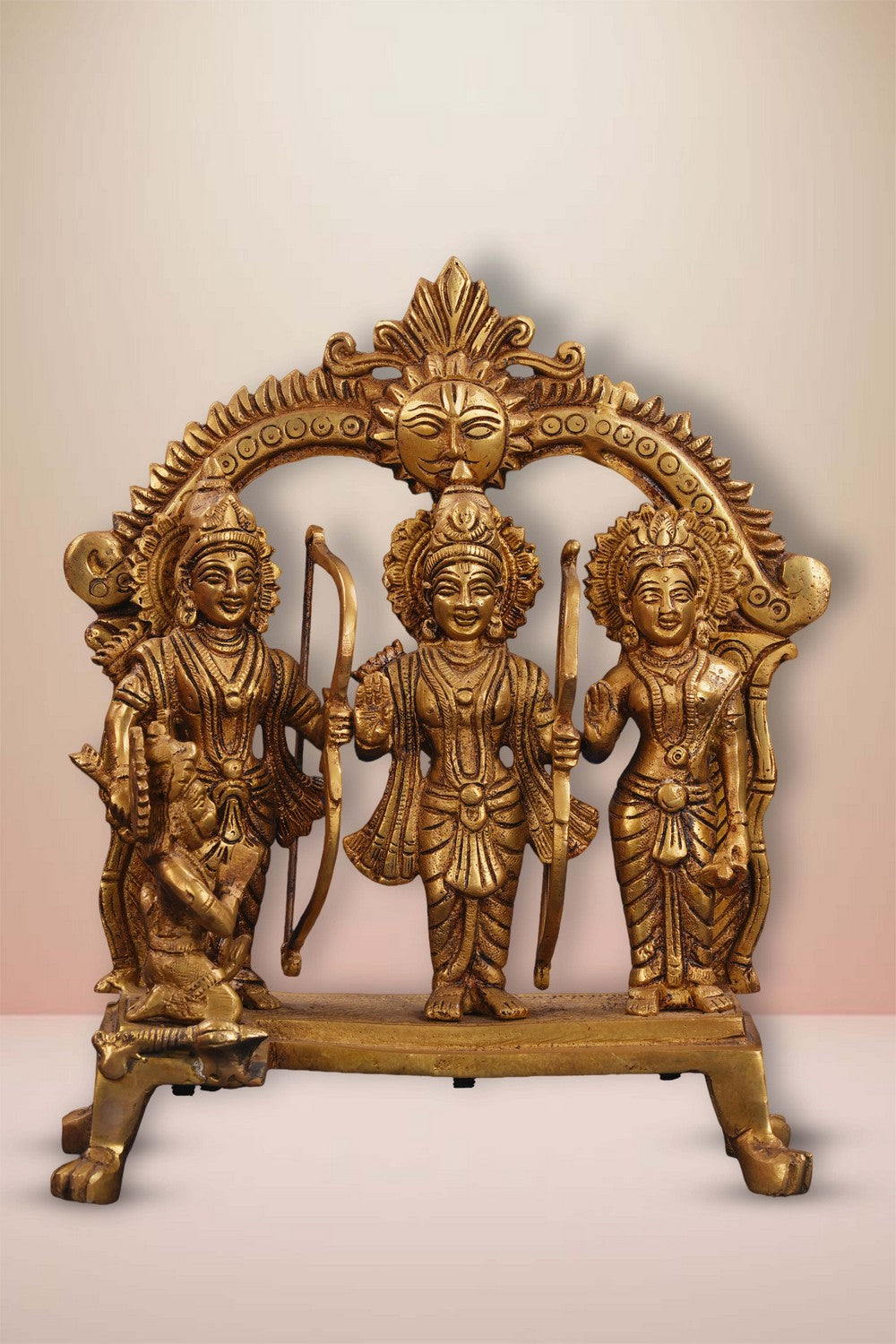 Image of Brass Ram Darbar Murti