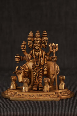 Image of Brass Idol of Dattatreya