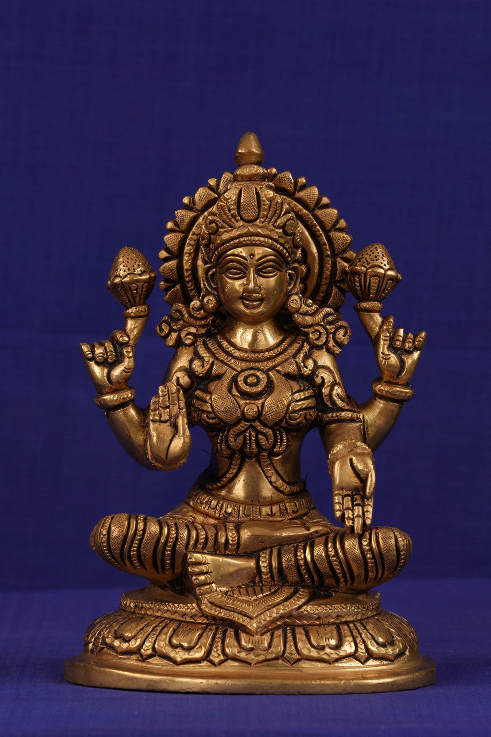 Image of Brass Lakshmi idol