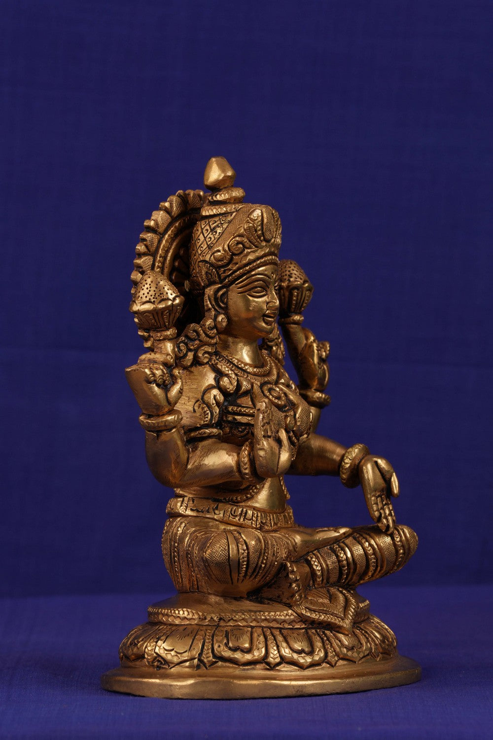 Image of Brass Lakshmi idol
