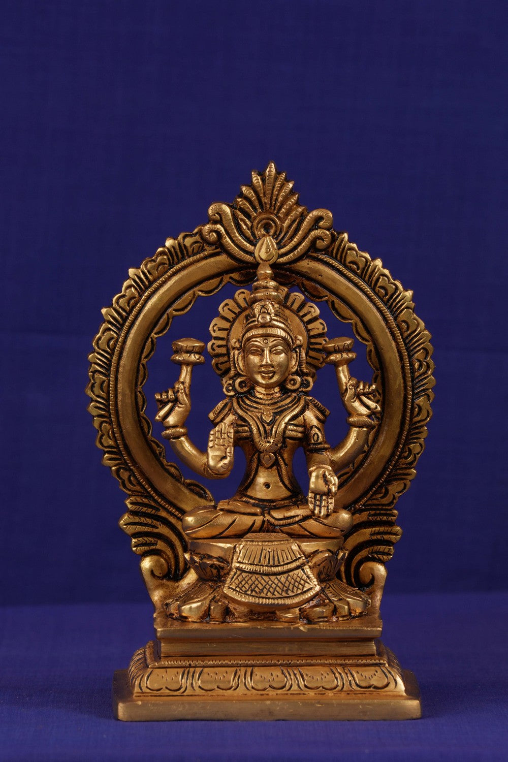 Brass idol of Goddess Padmavathi